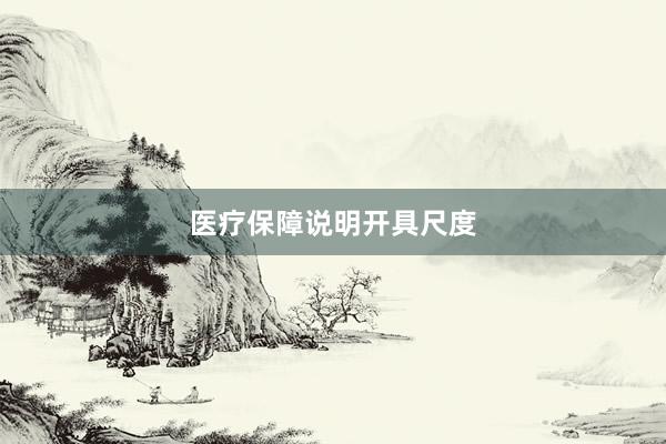 医疗保障说明开具尺度
